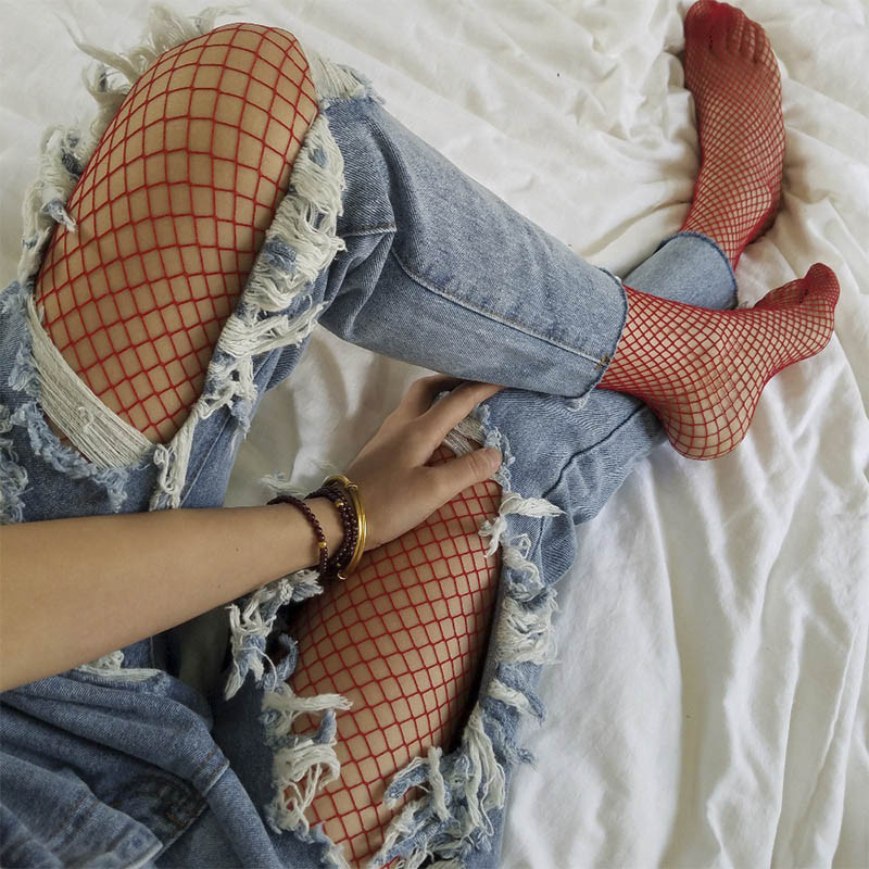 Medias Malla Red Pantimedias Mujer 657